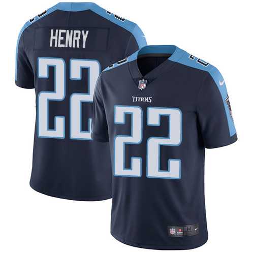 Nike Tennessee Titans #22 Derrick Henry Navy Blue Alternate NFL Vapor Untouchable Limited Jersey,We sell and wholesale Nike Tennessee Titans #22 Derrick Henry Navy Blue Alternate NFL Vapor Untouchable Limited Jersey on line form chian!